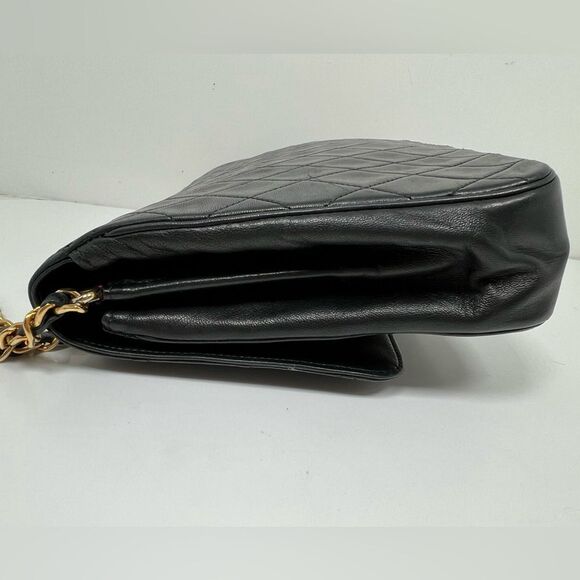 Chanel Metelesse Single Flap Vintage Lambskin Black Shoulder Bag - Picture 5 of 13